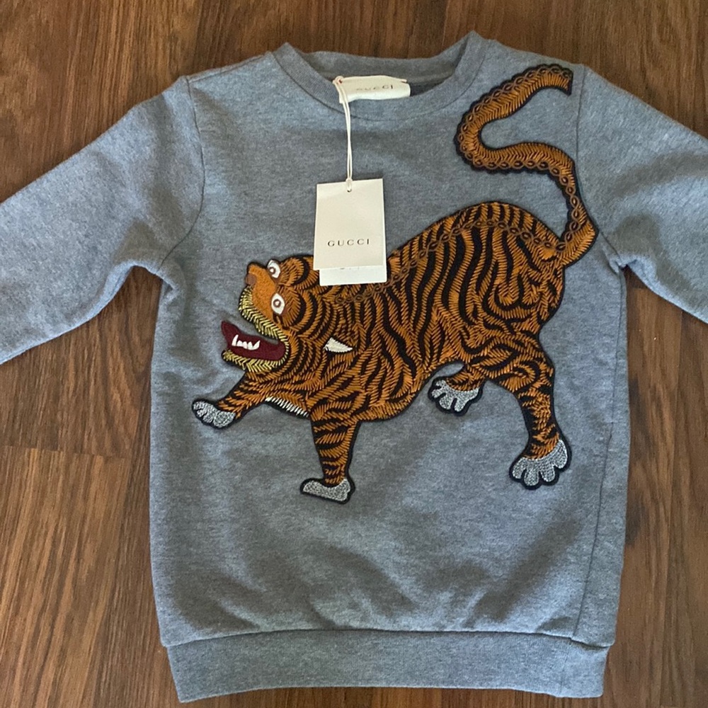New,gucci tiger sweater for kids
